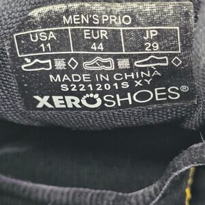 Xero Prio Shoes Mens 11 Black Red Barefoot Minimalist Athletic Running Sneakers